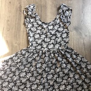 Black floral dress